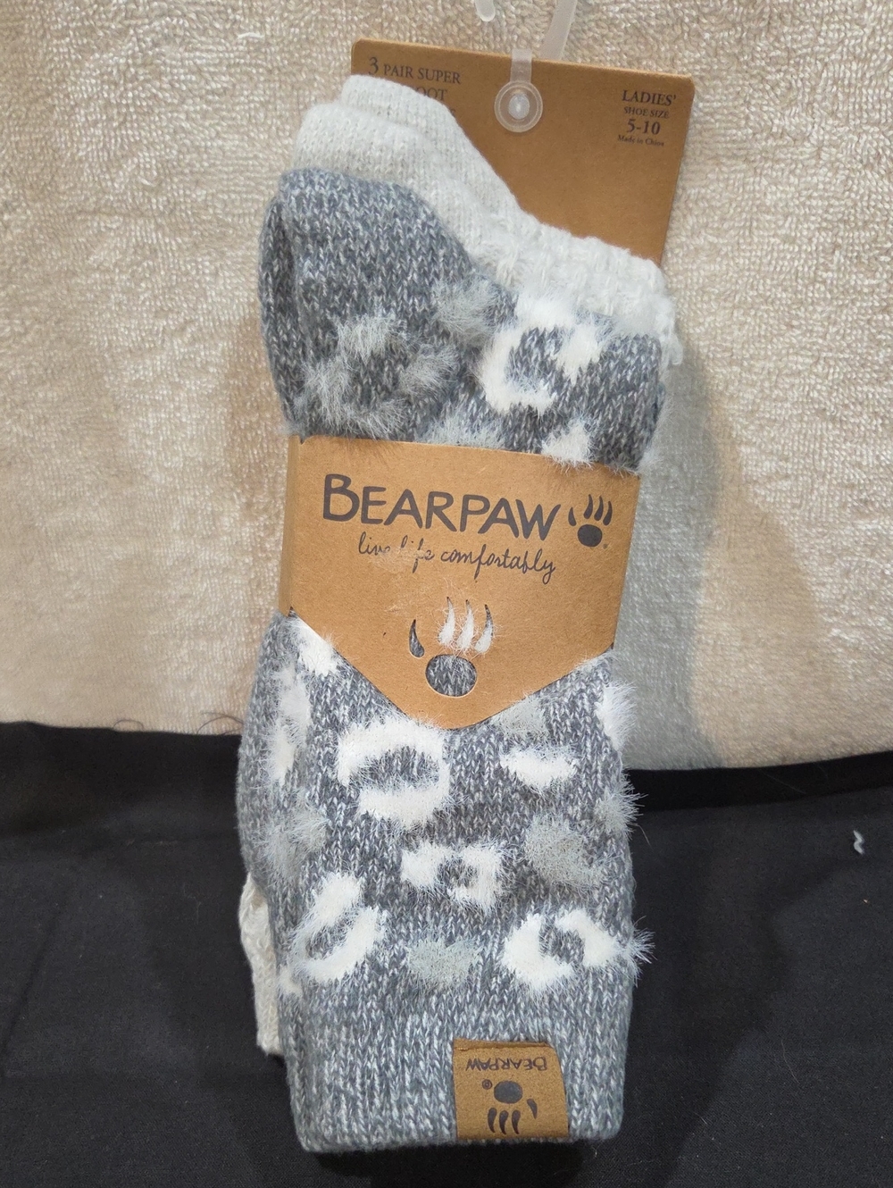 BEARPAW 3 PK CREW SOCKS
